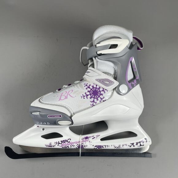 Bladerunner by Rollerblade Micro g Ice Girls US 2-5 Adjustable Ice Skates White - Picture 1 of 8
